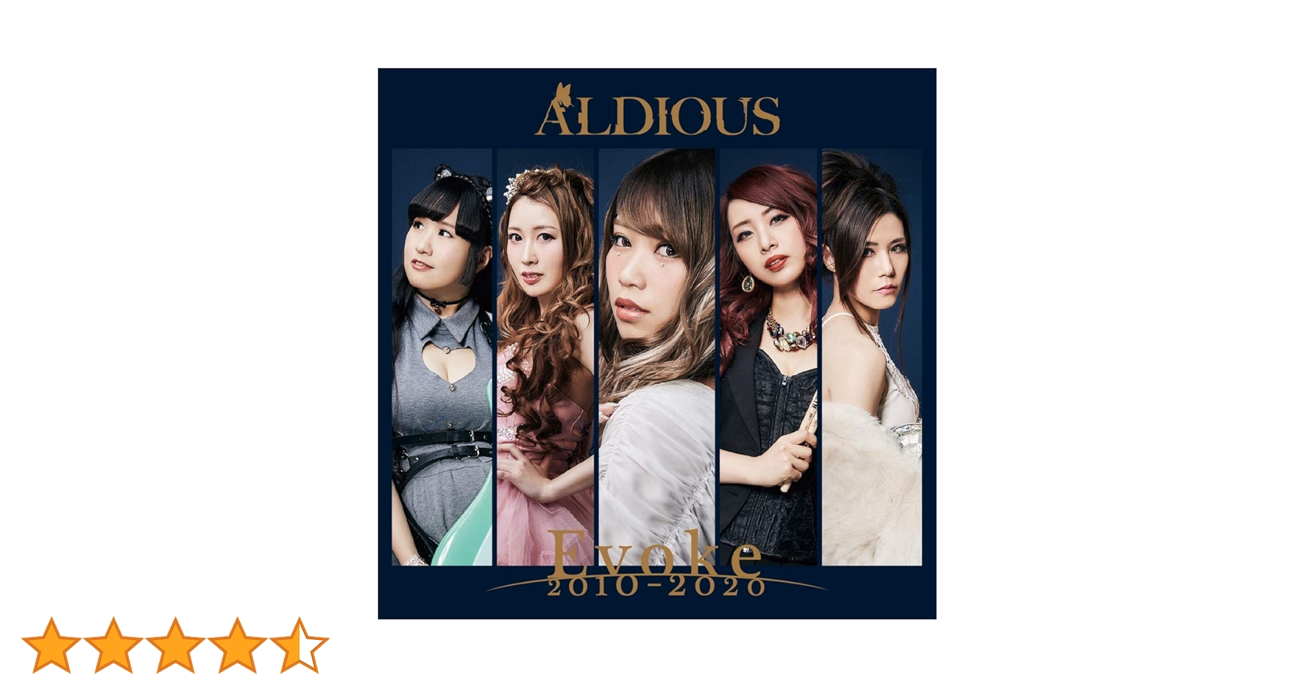 【公式サイト限定盤】ALDIOUS / Evoke 2010-2020 Aldious、約3年ぶりフル・アルバム『Evoke 2010-2020』収録曲